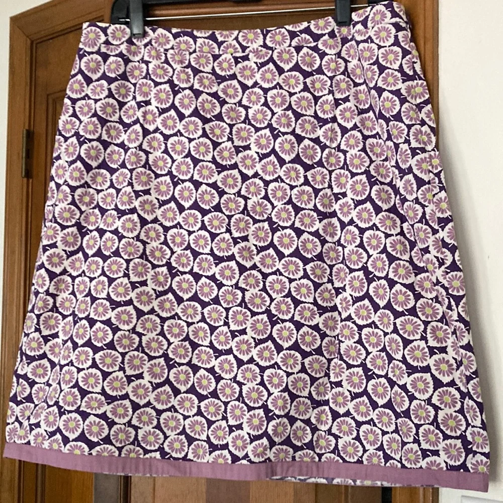 Boden cotton print skirt - Picture 1 of 3